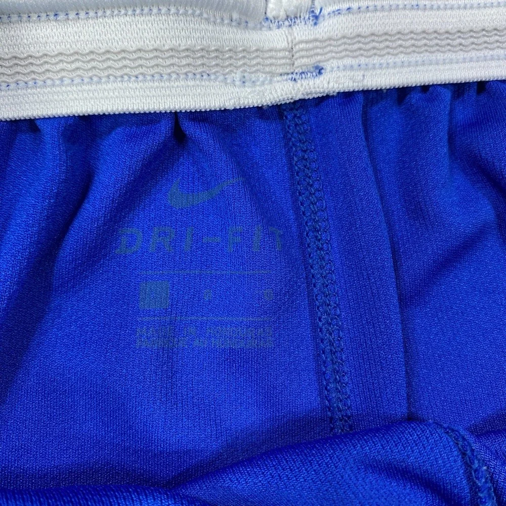 Nike Dri-FIT Basketball Shorts Men Large Blue Training Athletic Swoosh Logo Icon